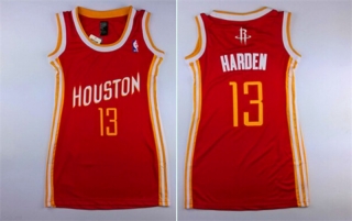 Vintage NBA Houston Rockets #13 Harden SW Women Jersey 98869