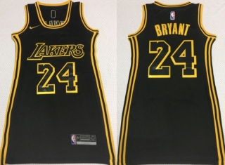Vintage NBA Los Angeles Lakers #24 Bryant SW Women Jersey 98875