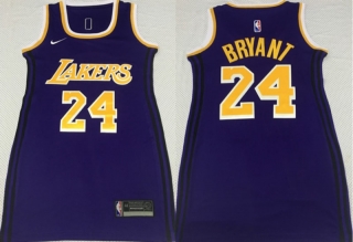 Vintage NBA Los Angeles Lakers #24 Bryant SW Women Jersey 98877