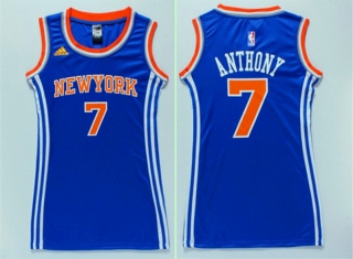 Vintage NBA New York Knicks #7 Anthony Women Jersey 98892