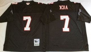 Vintage NFL Atlanta Falcons #7 VICK Black Retro Jersey 98912