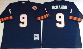 Vintage NFL Chicago Bears Blue #9 McMAHON Retro Jersey 98936