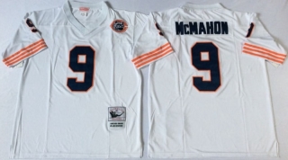 Vintage NFL Chicago Bears White #9 McMAHON Retro Jersey 98952