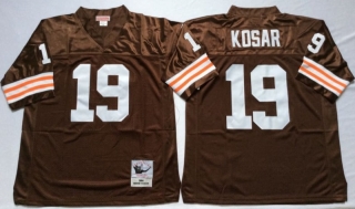 Vintage NFL Cleveland Browns #19 Coffee KOSAR Retro Jersey 98960