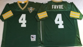 Vintage NFL Green Bay Packers Green #4 FAVRE Retro Jersey 99009