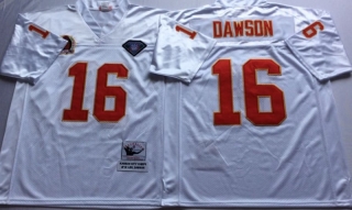 Vintage NFL Kansas City Chiefs White #16 DAWSON Retro Jersey 99029