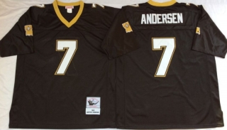 Vintage NFL New Orleans Saints Black #7 ANDERSEN Retro Jersey 99059