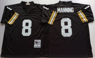 Vintage NFL New Orleans Saints Black #8 MANNING Retro Jersey 99060