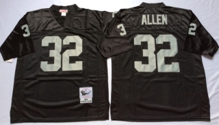 Vintage NFL Oakland Raiders Black #32 ALLEN Retro Jersey 99080