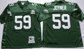 Vintage NFL Philadelphia Eagles Green #59 JOYNER TUYA Retro Jersey 99125