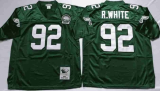 Vintage NFL Philadelphia Eagles Green #92 R-WHITE TUYA Retro Jersey 99129