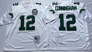 Vintage NFL Philadelphia Eagles White #12 CUNNINGHAM Retro Jersey 99132