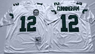 Vintage NFL Philadelphia Eagles White #12 CUNNINGHAM TUYA Retro Jersey 99133
