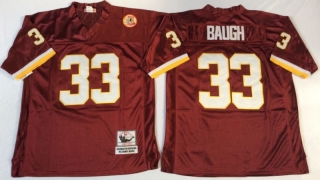 Vintage NFL Washington Redskins #33 Red BAUGH Retro Jersey 99269