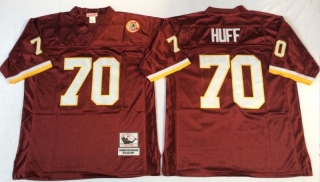 Vintage NFL Washington Redskins #70 Red HUFF Retro Jersey 99272