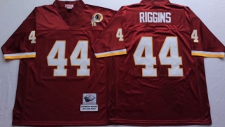 Vintage NFL Washington Redskins Red #44 RIGGINS Retro Jersey 99276