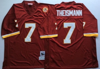 Vintage NFL Washington Redskins Red #7 THEISMANN Retro Jersey 99277