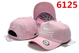 Lacoste High Quality Pure Cotton Curved Snapback Hats 99338