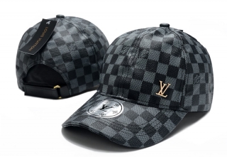 LV High Quality Leather Curved Snapback Hats 100068