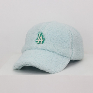MLB Los Angeles Dodgers Berber Fleece Curved Snapback Hats 103353
