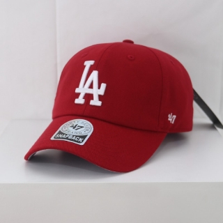 MLB Los Angeles Dodgers 47Brand Curved Snapback Hats 103732