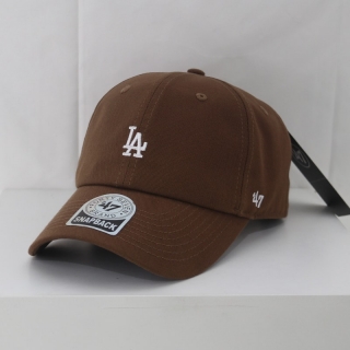 MLB Los Angeles Dodgers 47Brand Curved Snapback Hats 103735