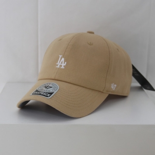 MLB Los Angeles Dodgers 47Brand Curved Snapback Hats 103739