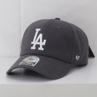 MLB Los Angeles Dodgers 47Brand Curved Snapback Hats 103746