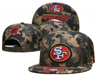NFL San Francisco 49ers Camo Snapback Hats 104351