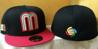Mexico 59FIFTY Fitted Hats Flat Brim 10580