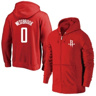 NBA Houston Rockets #0 WestBrook Full-Zip Hoodie 105446