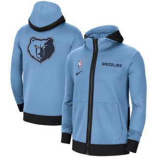 New NBA Memphis Grizzlies Authentic Showtime Performance Full-Zip Hoodie Jacket 105529