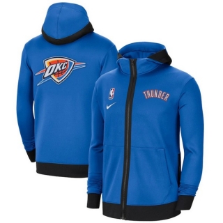 New NBA Oklahoma City Thunder Authentic Showtime Performance Full-Zip Hoodie Jacket 105535