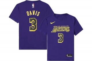 NBA Los Angeles Lakers #3 Davis Heat-Pressed T-shirt 105610