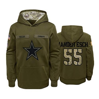 NFL Dallas Cowboys #55 Vander Esch 2019 Camo Pullover Hoodie 106139