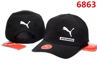 PUMA Pure Cotton High-Quality Curved Snapback Hats 106594