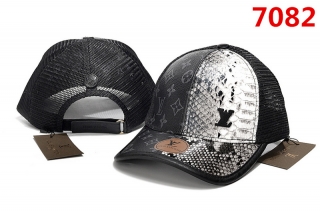 LV High-Quality Curved Mesh Snapback Hats 107333