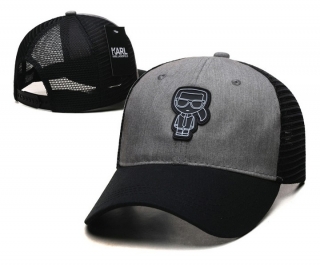 Karl Lagerfeld Curved Mesh Snapback Hats 107800