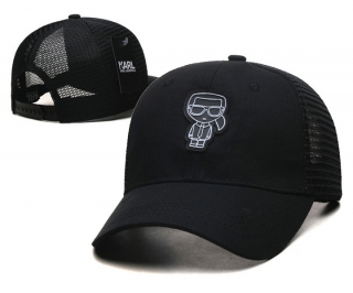 Karl Lagerfeld Curved Mesh Snapback Hats 107802