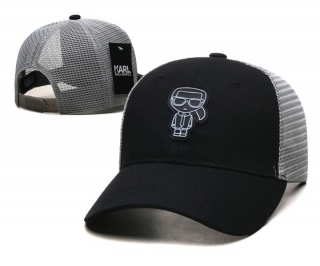 Karl Lagerfeld Curved Mesh Snapback Hats 107806