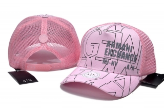 High Quality Pure Cotton ARMANI Curved Mesh Snapback Hats 108034