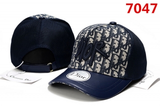 High Quality Pure Cotton DIOR Curved Strapback Hats 108053