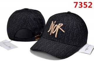 High Quality Pure Cotton DIOR Curved Strapback Hats 108057