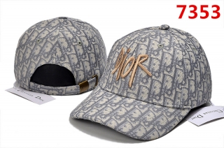 High Quality Pure Cotton DIOR Curved Strapback Hats 108058