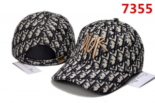 High Quality Pure Cotton DIOR Curved Strapback Hats 108060