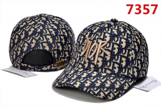 High Quality Pure Cotton DIOR Curved Strapback Hats 108062