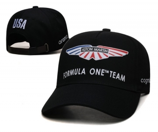 Aston Martin Curved Snapback Hats 108299