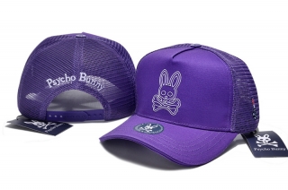 PsychoBunny High-Quality Cotton Curved Mesh Snapback Hats 108430