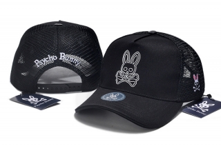 PsychoBunny High-Quality Cotton Curved Mesh Snapback Hats 108432