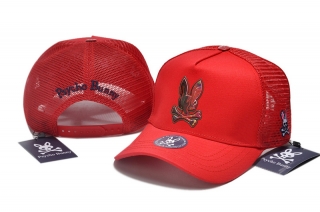 PsychoBunny High-Quality Cotton Curved Mesh Snapback Hats 108437
